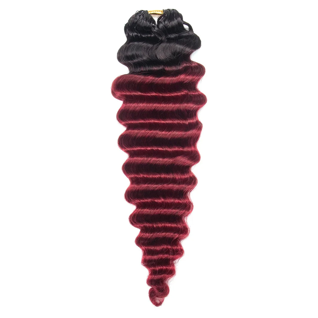 18” Deep Wave Burgundy