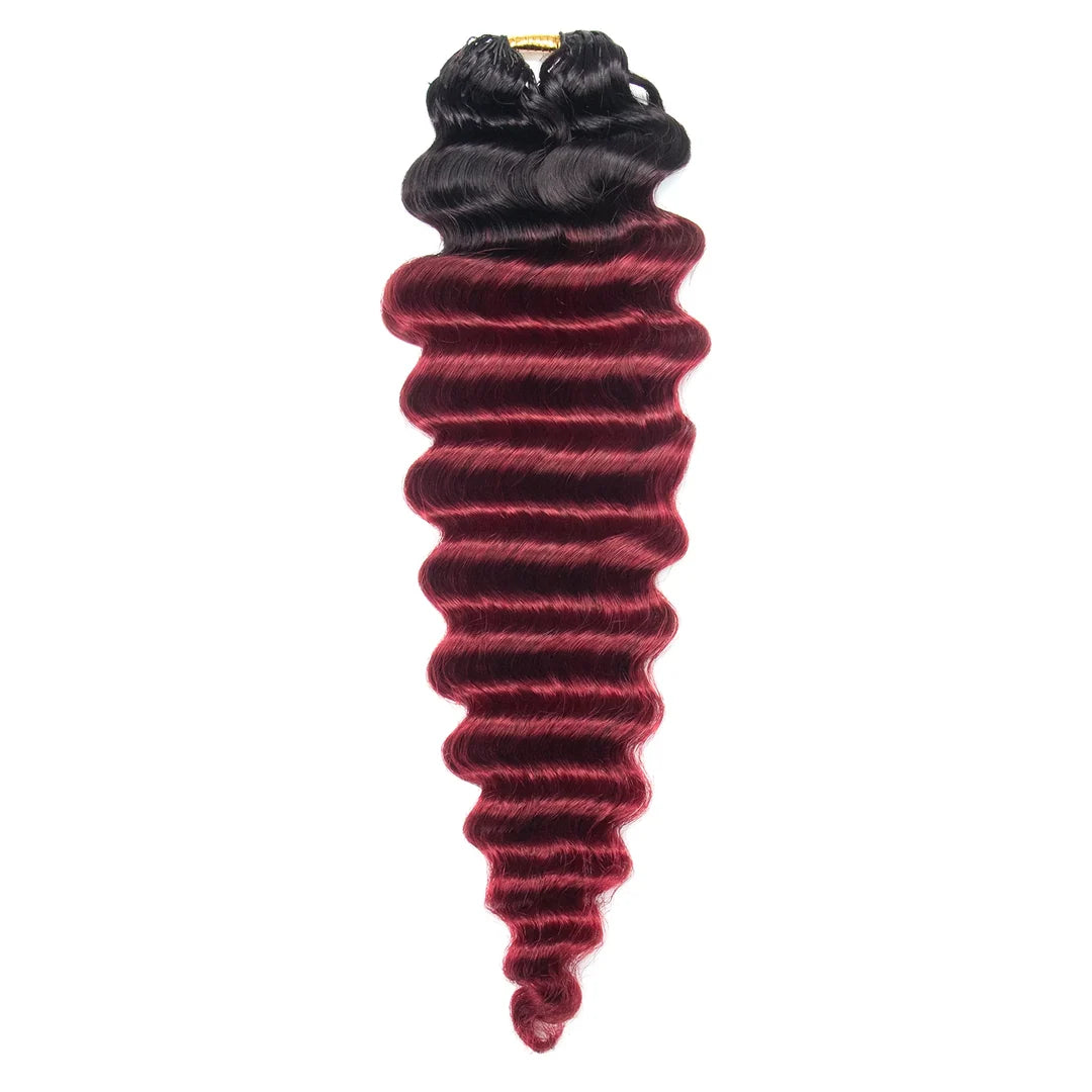 18” Deep Wave Burgundy