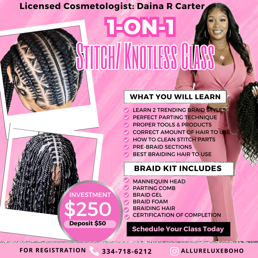 1-on-1 BOHO BRAID CLASS