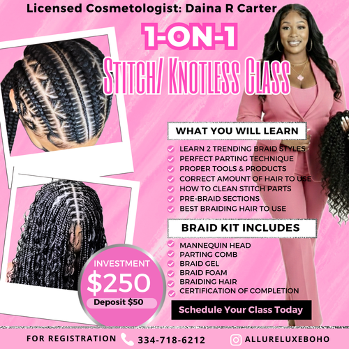 1-on-1 BOHO BRAID CLASS