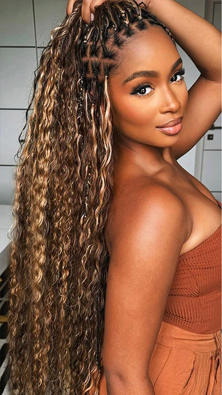Chocolate Blonde Mix 18” Deep Wave