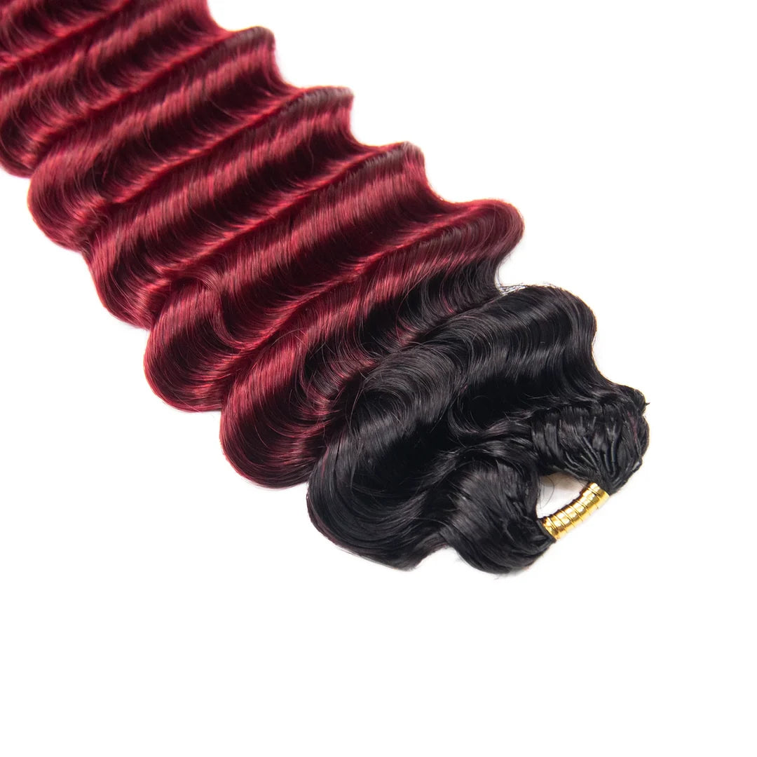 18” Deep Wave Burgundy