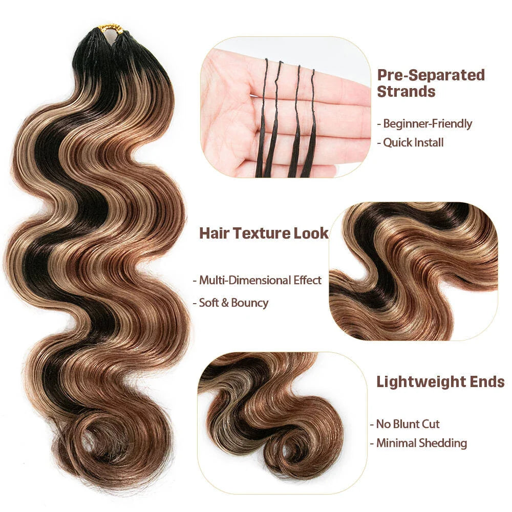 ChocoMel Mix 18”Body Wave